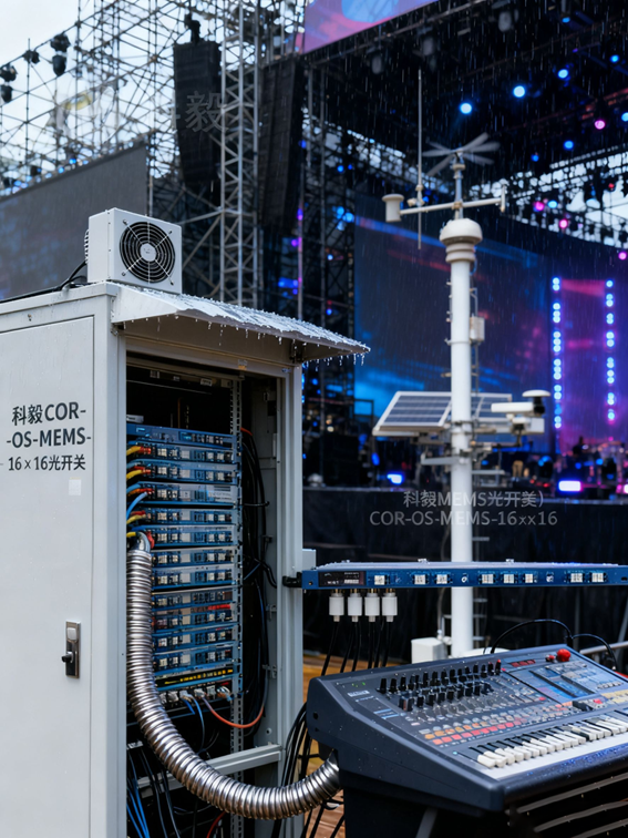 科毅光開(kāi)關(guān)在戶(hù)外音樂(lè )節的防護部署實(shí)例