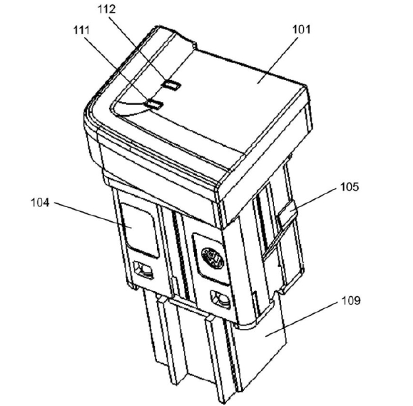 防竄光開(kāi)關(guān)整體結構圖汽車(chē)電子開(kāi)關(guān)裝配完成圖
