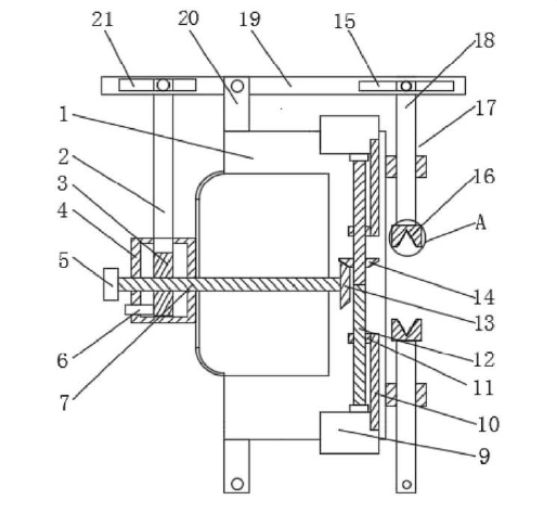 光開(kāi)關(guān)專(zhuān)用電涌保護器整體結構示意圖 - 廣西科毅光通信