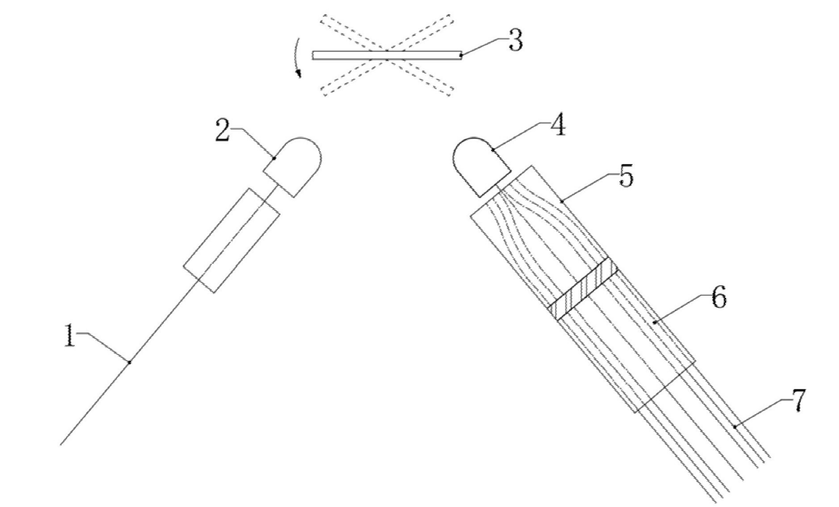 陣列波導(dǎo)式光開(kāi)關(guān)實(shí)施例二兩側(cè)布局結(jié)構(gòu)示意圖 - 廣西科毅光通信
