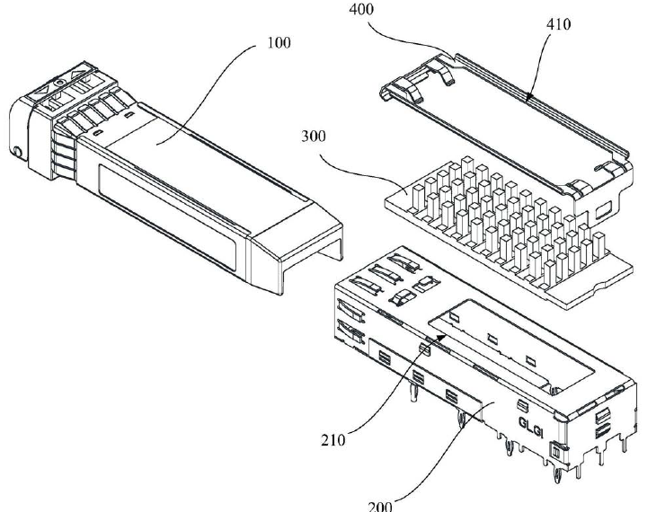 用于涂裝設(shè)備的光模塊爆炸結(jié)構(gòu)示意圖 - 科毅光通信