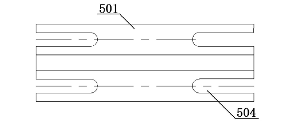 二氧化碳激光光開(kāi)關(guān)鏡座支架俯視圖 - 廣西科毅光通信